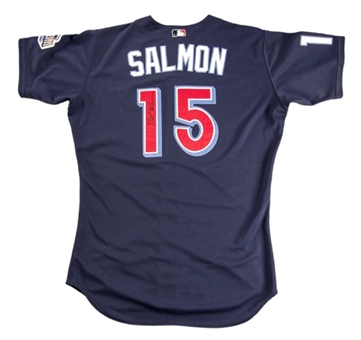 2000 Tim Salmon Game Worn and Signed California Angeles Alternate Jersey